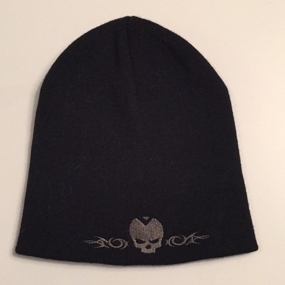 Men’s skull embroidered winter hat